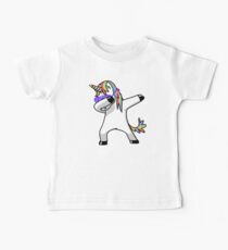 Dabbing Unicorn Shirt Dab Hip Hop Funny Magic Baby Tee