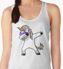 Dabbing Unicorn Shirt Dab Hip Hop Funny Magic Women's Tank Top