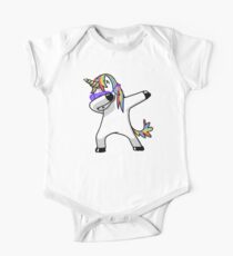 Dabbing Unicorn Shirt Dab Hip Hop Funny Magic One Piece - Short Sleeve