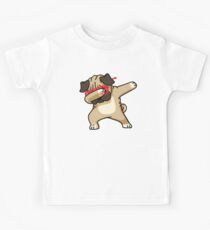 Mops-lustiges Hemd abtupfen Hip Hop Dabbin Kinder T-Shirt