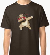 Dabbing Pug funny hip hop tshirt Classic T-Shirt