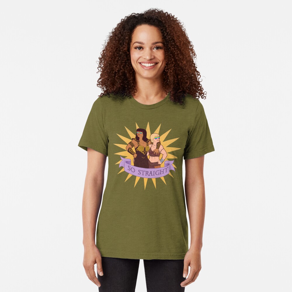 Xena and Gabrielle are totes platonic Tri-blend T-Shirt