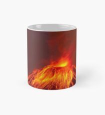 Active Lava Spewing Volcano Mug