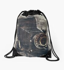 Retro camera Drawstring Bag