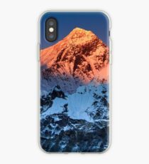 Sunlit Mount Everest Hiking Climbing Mountains iPhone Case
