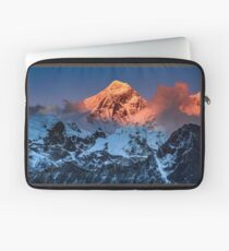 Sunlit Mount Everest Hiking Climbing Mountains Laptop Sleeve