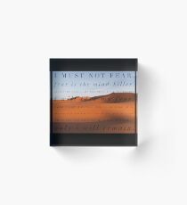 I must not fear Acrylic Block