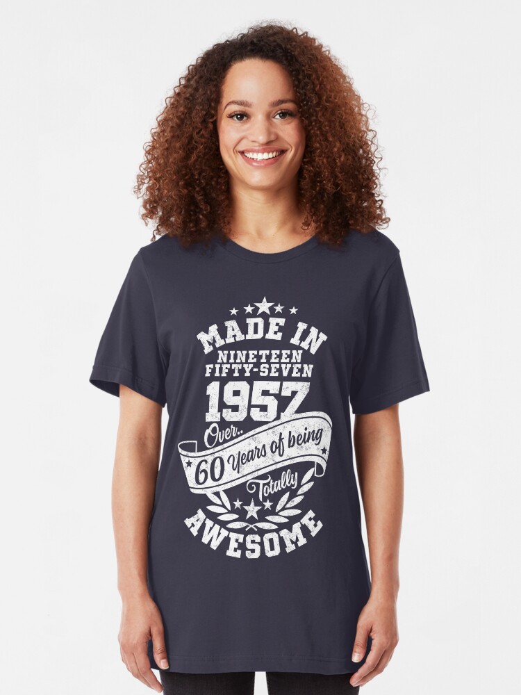 Alternative Ansicht von Made in 1957 - über 60 Jahre absolut fantastisch Slim Fit T-Shirt