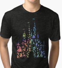 Happiest Castle On Earth (Rainbow Explosion) Tri-blend T-Shirt