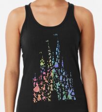 Happiest Castle On Earth (Rainbow Explosion) Racerback Tank Top