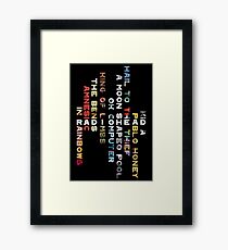 Radiohead Discography Framed Print