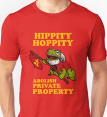 Camiseta ajustada Hippity Hoppity abolir la propiedad privada