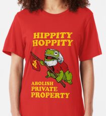 Hippity Hoppity Abschaffen Privateigentum Slim Fit T-Shirt