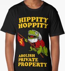 Hippity Hoppity Abolish Private Property Long T-Shirt