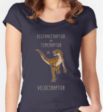 Velociraptor = Distanceraptor / Timeraptor Women's Fitted Scoop T-Shirt