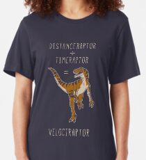 Velociraptor = Distanceraptor / Timeraptor Slim Fit T-Shirt