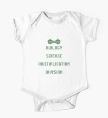 Biology ➢ Multiplication = Division➢ Funny Science One Piece - Short Sleeve