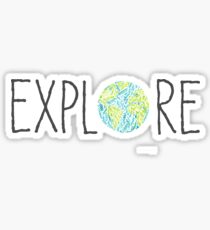 Explore with World Sticker