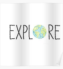 Explore with World Poster