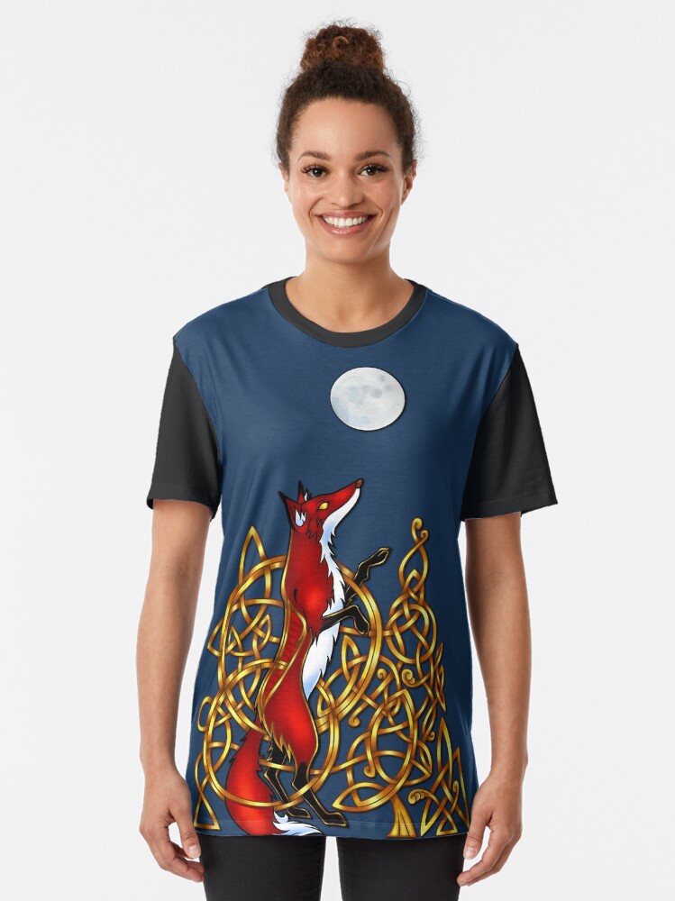 Alternate view of Fox Moon Graphic T-Shirt