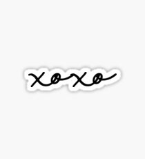 Black and White xoxo Sticker