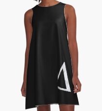 Delta weißer Marmor A-Linien Kleid