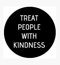 Harry Styles - Treat People With Kindness (black circle) Photographic Print