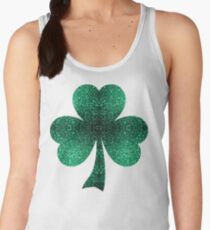 Beautiful Emerald Green glitter sparkles Women's Tank Top