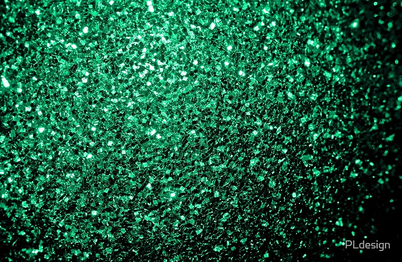 Emerald Green Faux Glitter Sparkles By Pldesign Redbubble