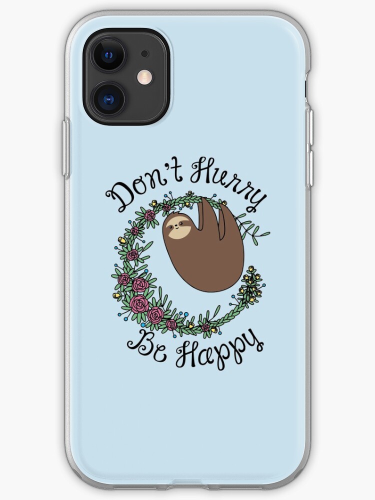 Happy Boho Sloth Floral iPhone 11 case Happy Boho Sloth Floral iPhone 11 case