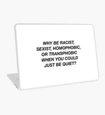 WHY BE RACIST WHEN YOU CAN JUST BE QUIET? FRANK OCEAN PANORAMA Laptop Skin