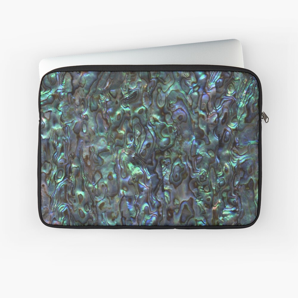 Abalone Shell | Paua Shell | Seashell Patterns | Sea Shells | Natural | Laptop Sleeve