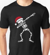 Santa dab / dabbing skeleton Slim Fit T-Shirt