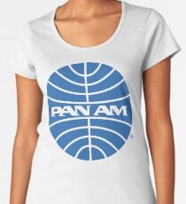 Pan Am Tshirt - Defunct Airline Company Logo - Airline Memorabilia - Retro Company Logo - Retro Tshirt Women's Premium T-Shirt