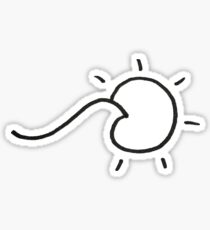 Sun and Wave Design Sticker