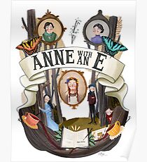 Anne with an illustration Poster