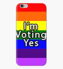 Rainbow Flag Vote Yes iPhone Case