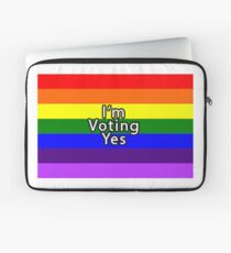 Rainbow Flag Vote Yes Laptop Sleeve
