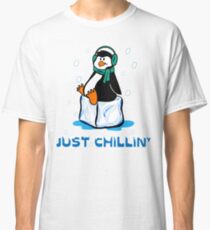 Just Chillin' Penguin Classic T-Shirt