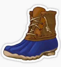 Preppy Boot Sticker