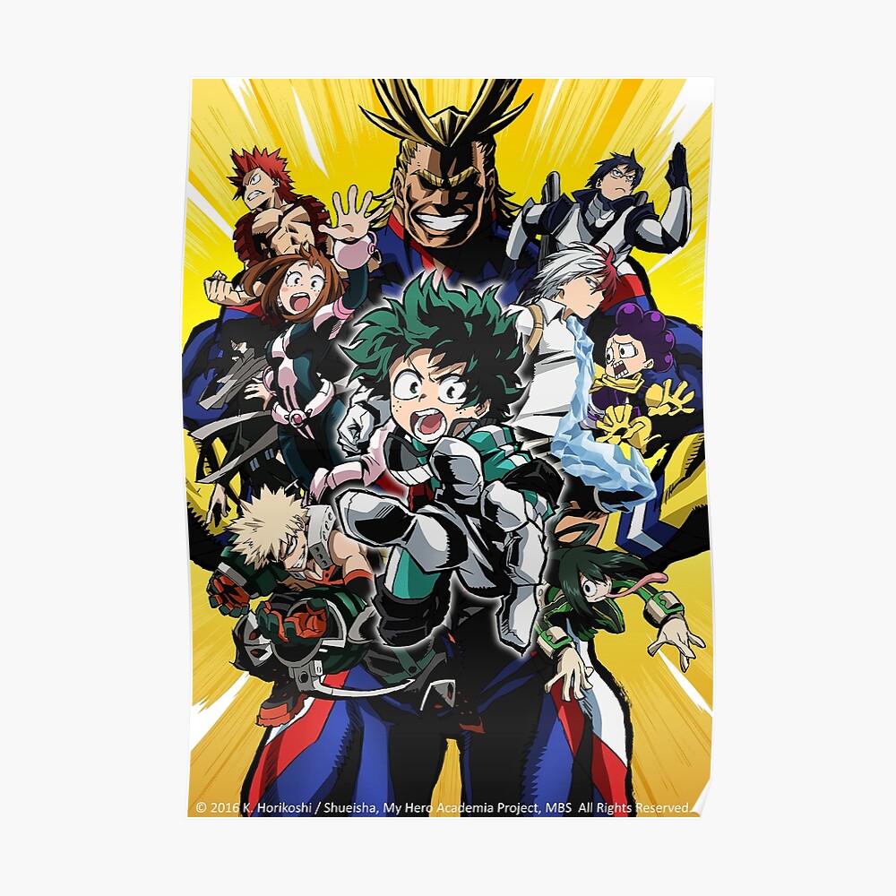 "Boku No Hero Academia" Poster by Redbubble