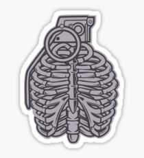 Grenade Ribcage Sticker