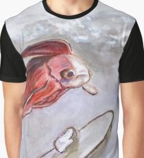Longtails Red Betta Fish Graphic T-Shirt