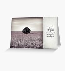 though I stand alone Greeting Card