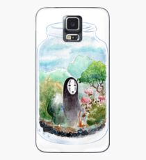 Kein Gesicht in einem Glas Hülle & Klebefolie für Samsung Galaxy
