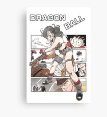 Bulma, Goku and the Red Ribbon Army - Dragon Ball Canvas Print