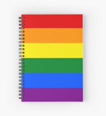 Gay Pride Rainbow Flag Spiral Notebook