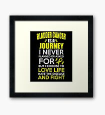 Support Bladder Cancer Awareness Design Framed Print