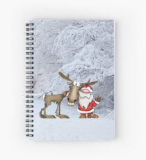 Cuaderno de espiral Santa y renos