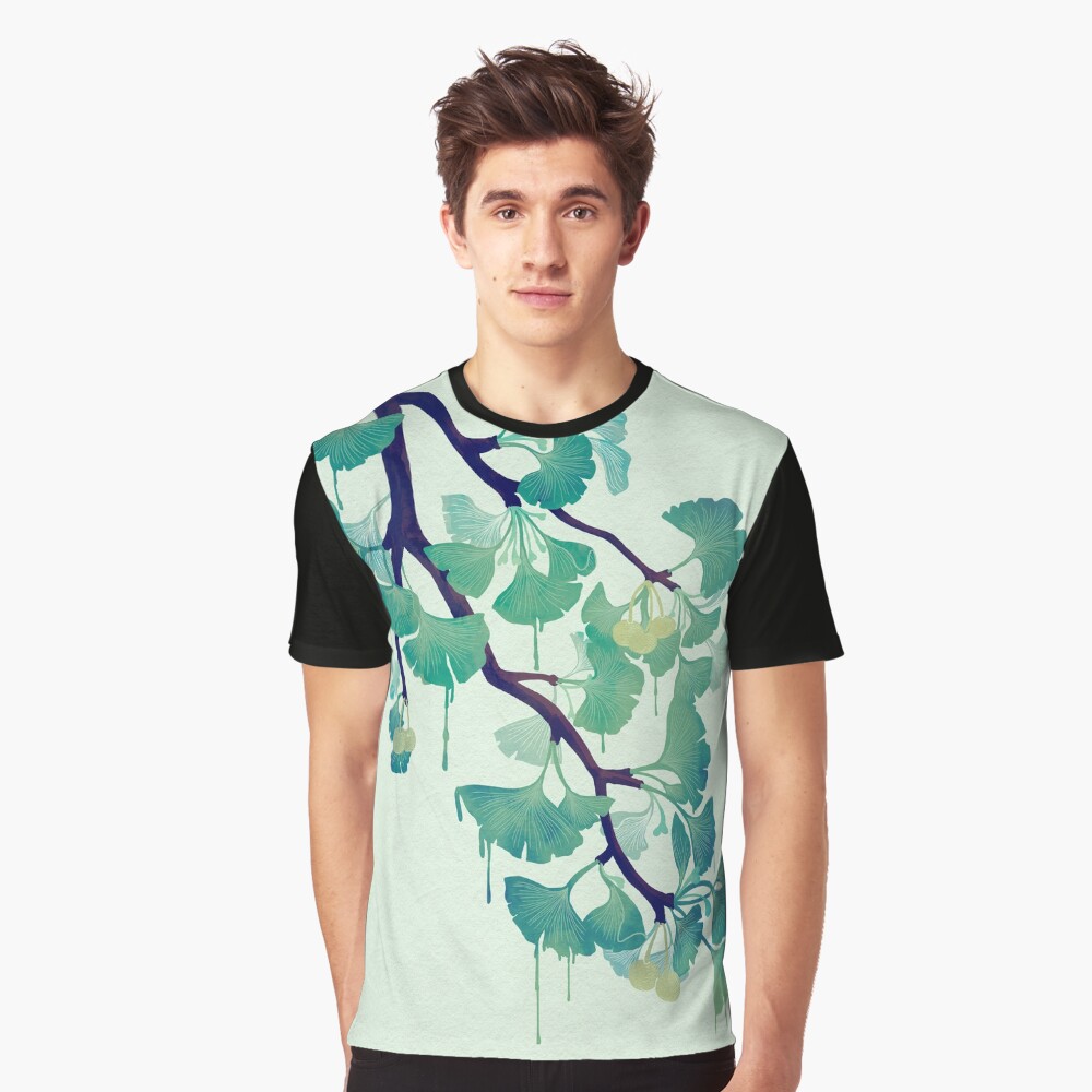 O Ginkgo (in Green) Graphic T-Shirt
